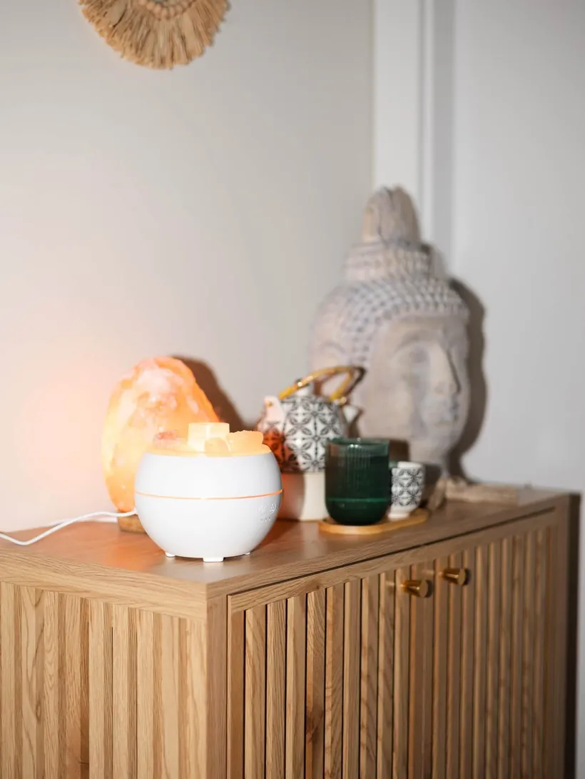 Aróma difuzér a soľná lampa